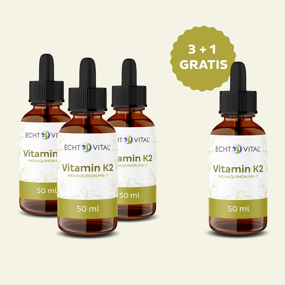 3 + 1 Vitamin K2 Tropfen - Aktionspaket