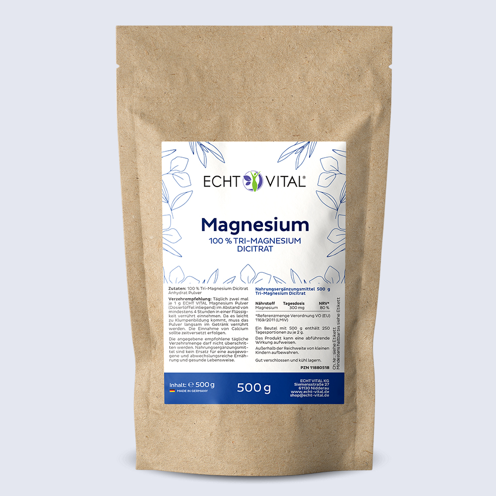 Magnesium - 1 Beutel mit 500 g Pulver