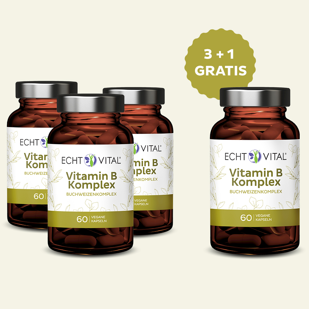 3 + 1 Vitamin B Komplex Kapseln - Aktionspaket