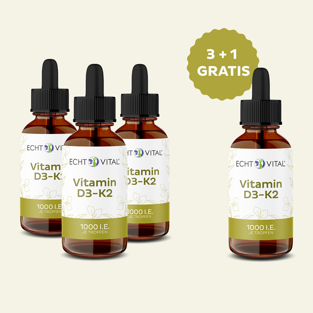 3 + 1 Vitamin D3 - K2 Tropfen - Aktionspaket